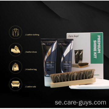 Shoe Care Kit neutral och svart sko grädde